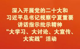 深入开展党的二十大和黄色网址大全
总书记视察宁夏重要讲话指示批示精神“大学习、大讨论、大宣传、大实践”活动